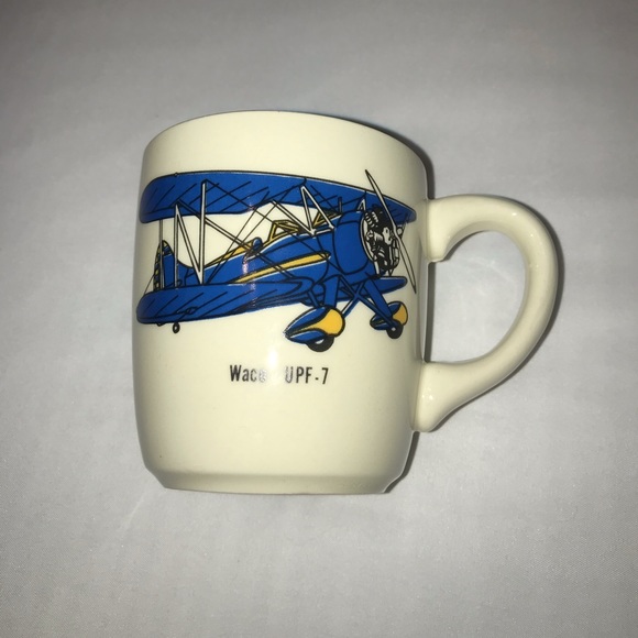 Vintage 1950’s Set of Four Classic Airplane Aviation Coffee Mugs Made in the USA - Picture 4 of 8